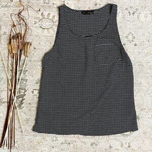 Marisa Christina Black Geometric Tank‎ Pocket Size: L - 131